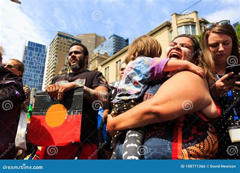 Invasion Day Australia Day Protests In Melbourne Editorial Photo Image Of Protest Street