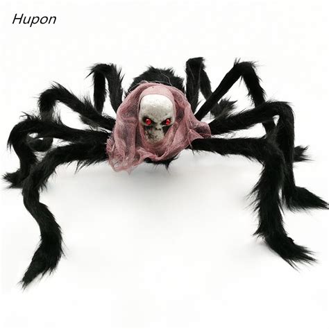 osuter 8pcs halloween spider colorful hairy spider small spider for halloween party favours