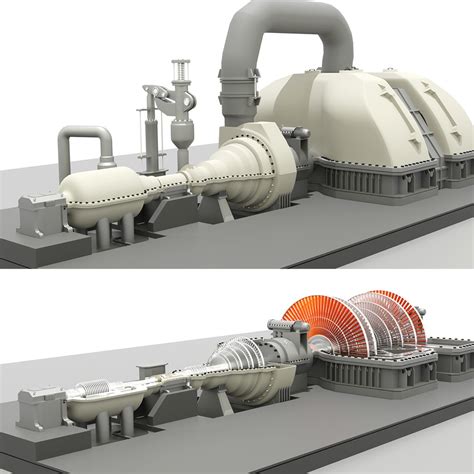 Steam Turbine Generator Full Detailed 3d Model Turbosquid 2035634