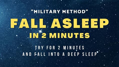 How To Sleep In 2 Minutes The Military Sleep Method With Relaxing