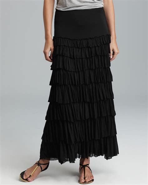 Chelsea And Theodore Tiered Ruffle Maxi Skirt Bloomingdales