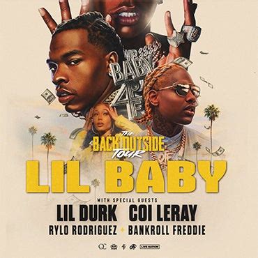 LIL BABY BRINGS THE BACK OUTSIDE TOUR WITH SPECIAL GUESTS LIL DURK AND COI LERAY TO DTE ENERGY