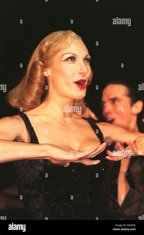 PA NEWS PHOTO 11 11 97 Ute Lemper Performs A Scene During A Photocall