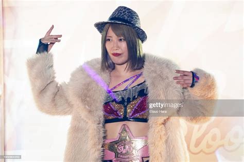 Mai Sakurai Enters The Ring During The Womens Pro Wrestling News