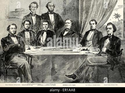 President Jefferson Davis and cabinet of the Confederate States of