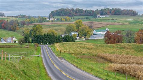 Autumn Amish Farm Photograph By Randy Jacobs