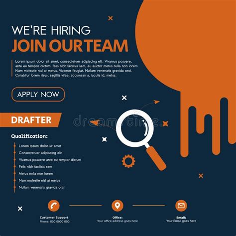 Hiring Job Vacancy Design Posteropen Recruitment Drafter Design