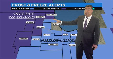 Chicago First Alert Weather Frost Freeze Alerts In Place Cbs Chicago