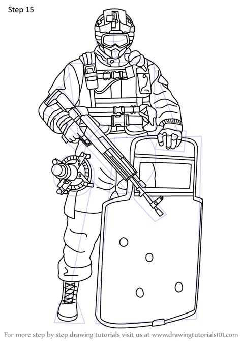Rainbow Six Siege Coloring Pages Sketch Coloring Page