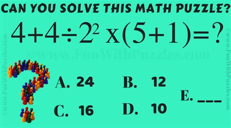 Share your iq score with your friends. Math Brain Teaser for Middle School Students-Brain Teasers ...