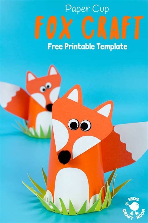 Cute Paper Cup Fox Craft For Kids Fox Crafts Tween Crafts Craft