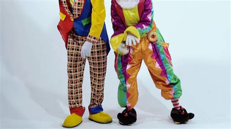Funny Circus Clowns Dancing In Strange Comic Stock Footage Sbv