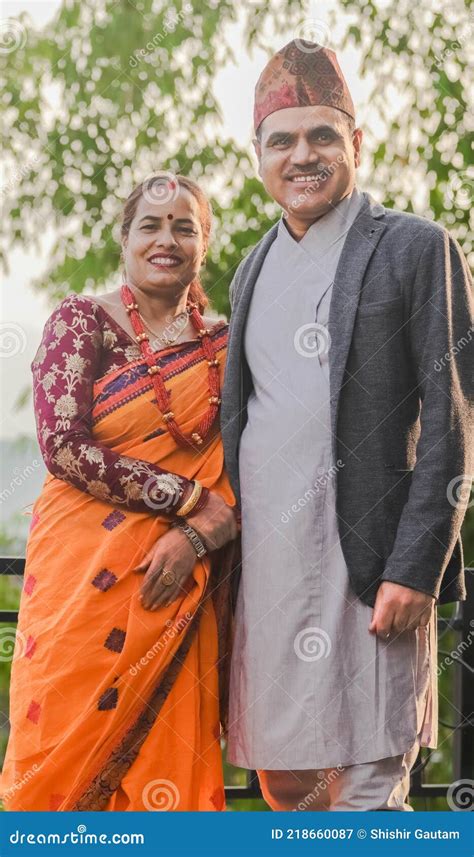 nepali couple having with audio photo telegraph