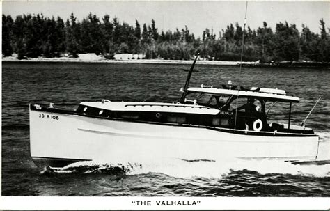 The Valhalla Boat Harold Warp Pioneer Village Minden Ne Unp Vtg Chrome