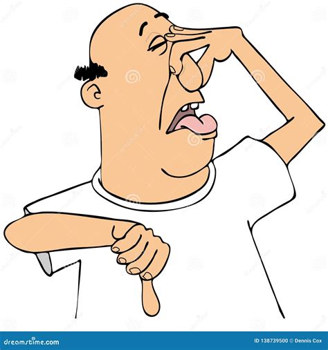 That Really Stinks Man Stock Illustration Illustration Of Odor 138739500
