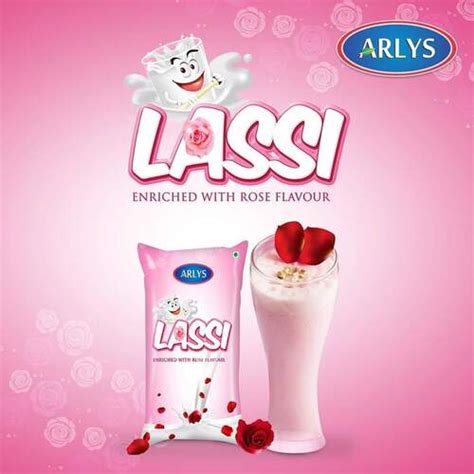 Pink Rose Flavored Sweet Lassi With 170 Ml Size For All Age Groups Age