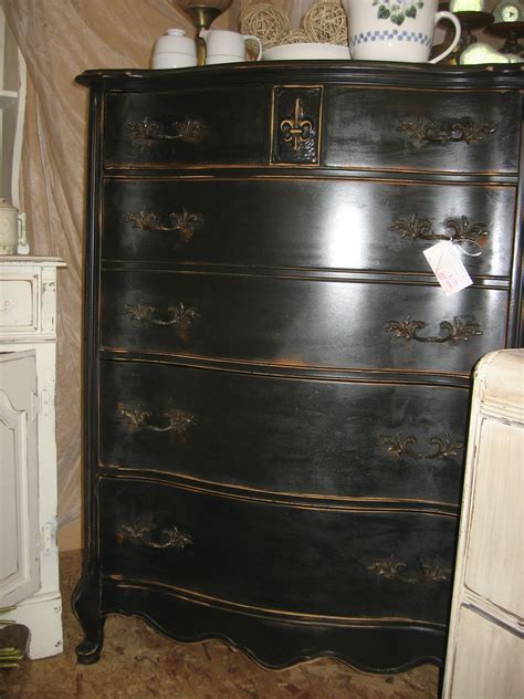 Gorgeous Vintage Dresser Painted Black Vintage Dressers Antique