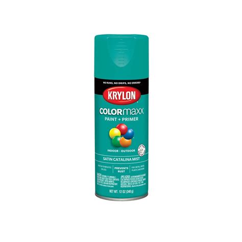Krylon K05561007 Colormaxx Spray Paint Satin Catalina Mist 12 Oz