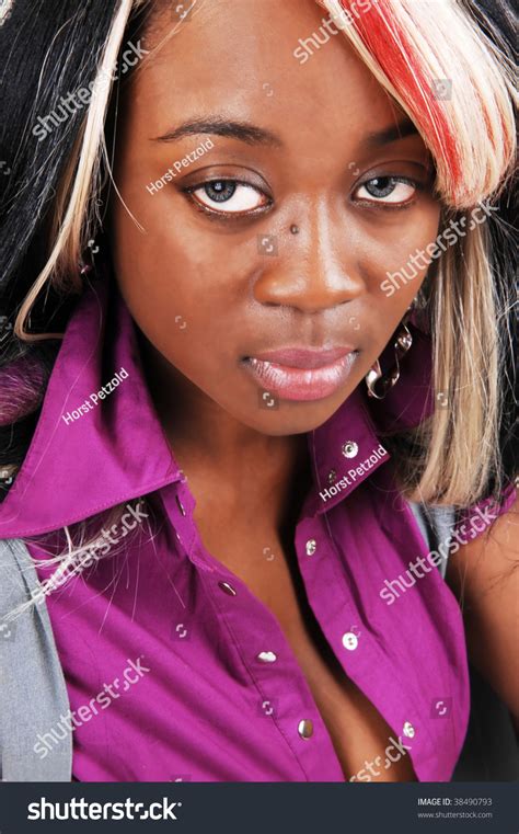 Face Portrait Young Jamaican Woman Pink Stock Photo 38490793 Shutterstock