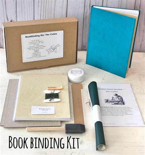 Bookbinding Kit Diy Book Arts Kit Make Your Own Journal Book Etsy