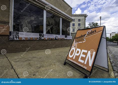 Sign In Front Of The Freedom Rides Museum Editorial Image Image Of