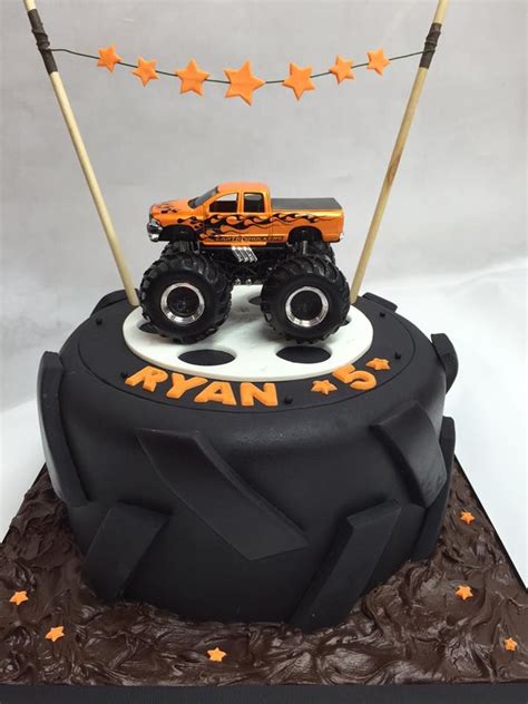 Festa Monster Truck Monster Truck Birthday Cake Dinosaur Birthday Cakes 21st Birthday Cakes