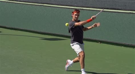 Roger Federer Backhand In Super Slow Motion 9 Indian Wells 2013 Bnp