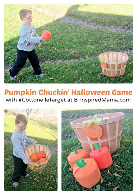 Pumpkin Chuckin Diy Halloween Party Game For Kids