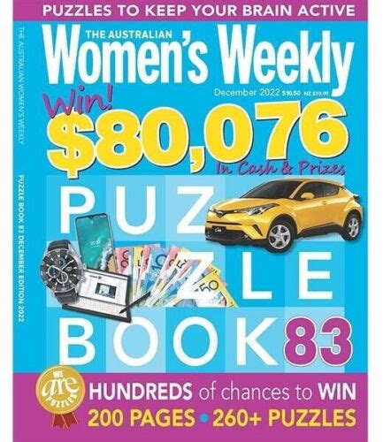 The Australian Womens Weekly Puzzle Book 83 December 2022 260 Puzzles Ebay