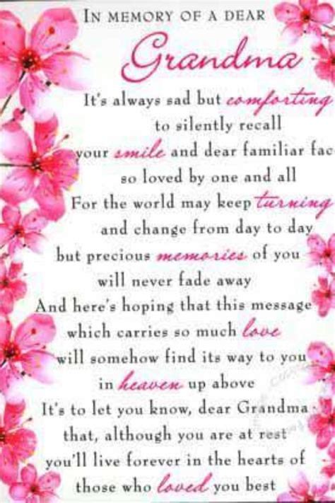 My grandmother passed away last week and her funeral was this monday, february 18, 2013. Grandmother poem... Miss you grandmom | Stuff that caught ...