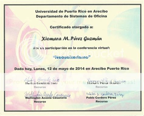 Certificados De Participación En Actividades Portafolio Profesional