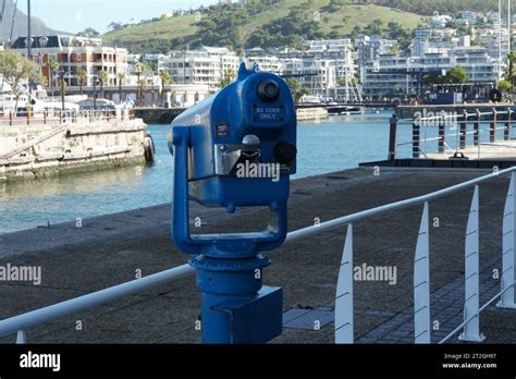 Coin Operated Tourist Pay Monocular In Waterfront Precinct In Port Of