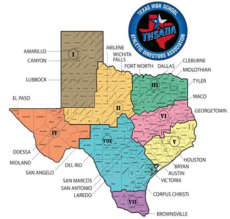 Map Of Texas With Regions