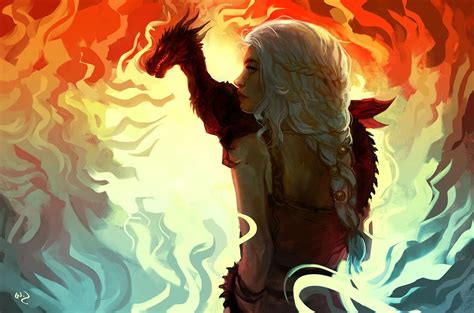 Game Of Thrones Daenerys Targaryen Artwork Fan Art Dragon
