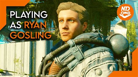 Playing As Ryan Gosling In Starfield Starfield Mods Youtube