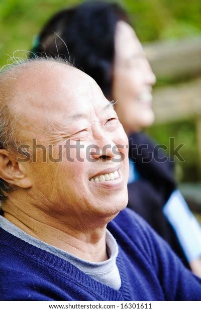 Shot Happy Senior Asian Couple Outdoor Stock Photo 16301611 Shutterstock