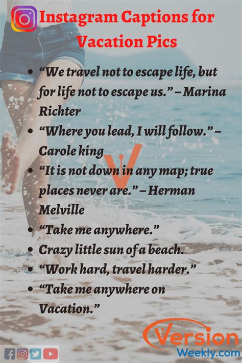 Vacationcaptions Versionweekly Funny Travel Quotes Travel Captions Instagram Captions