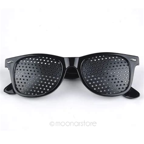 eyes exercise eyesight vision improve glasses black 14 6x4 8x14 2cm cycling glasses pin hole