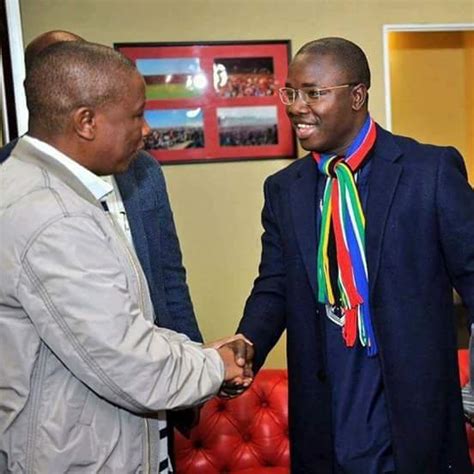 Mayor Jefferson T Koijee Meets Cic Julius Malema
