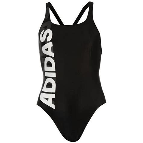 Adidas Linear Swimsuit Womens 19 Liked On Polyvore Featuring Adidas