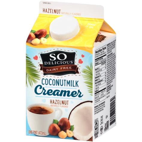 So Delicious Dairy Free Hazelnut Coconutmilk Coffee Creamer Hy Vee