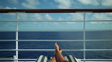 Sunbathing On The Top Deck Onboard Cruise Experience Princess