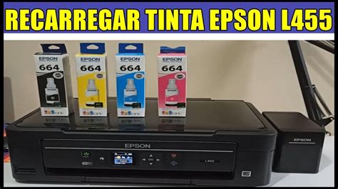 Passo A Passo Completo Da Recarga De Tinta Na Impressora Epson L455 Youtube