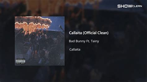 2 users explained callaita meaning. Callaita* Bad Bunny ft Tainy* - YouTube