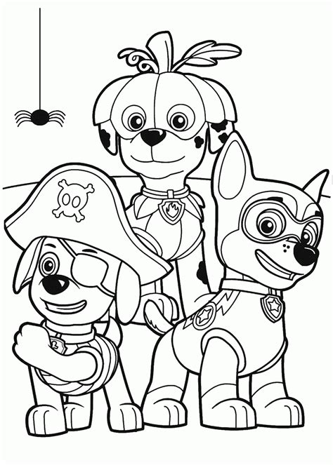 Paw Patrol Printable Coloring Pages Coloring Home