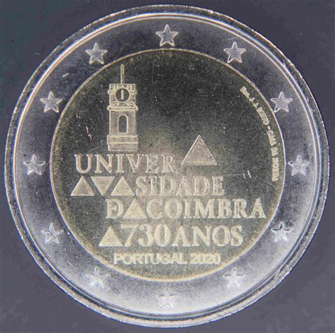 Portugal 2 Euro Coin 730 Years University Of Coimbra 2020 Euro