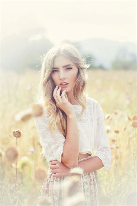 Beauty Among Flowers Fashion Photography Poses Outdoor Photography
