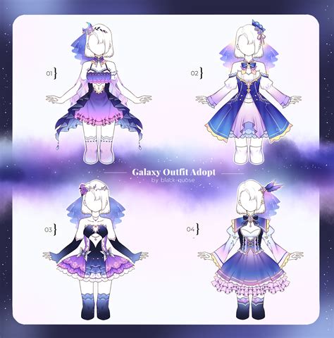 Closed Galaxy Outfit Adopts Set Price By Black Quose On Deviantart