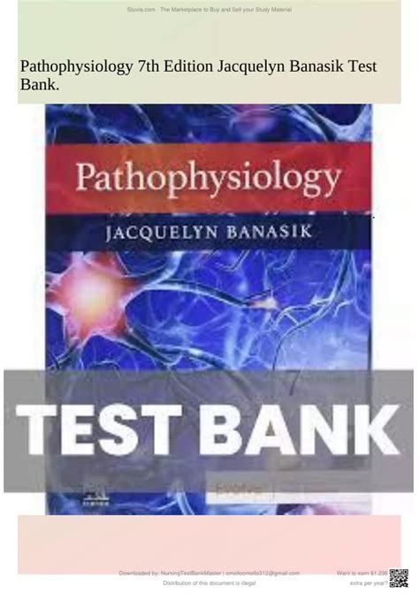Pathophysiology 7th Edition Jacquelyn L Banasik Test Bank Chapter 1 54
