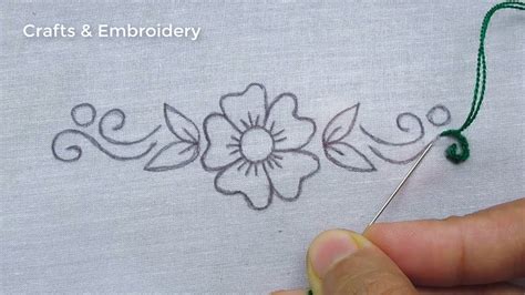 Hand Embroidery Amazing Flower Embroidery For Dresses Easy Flower